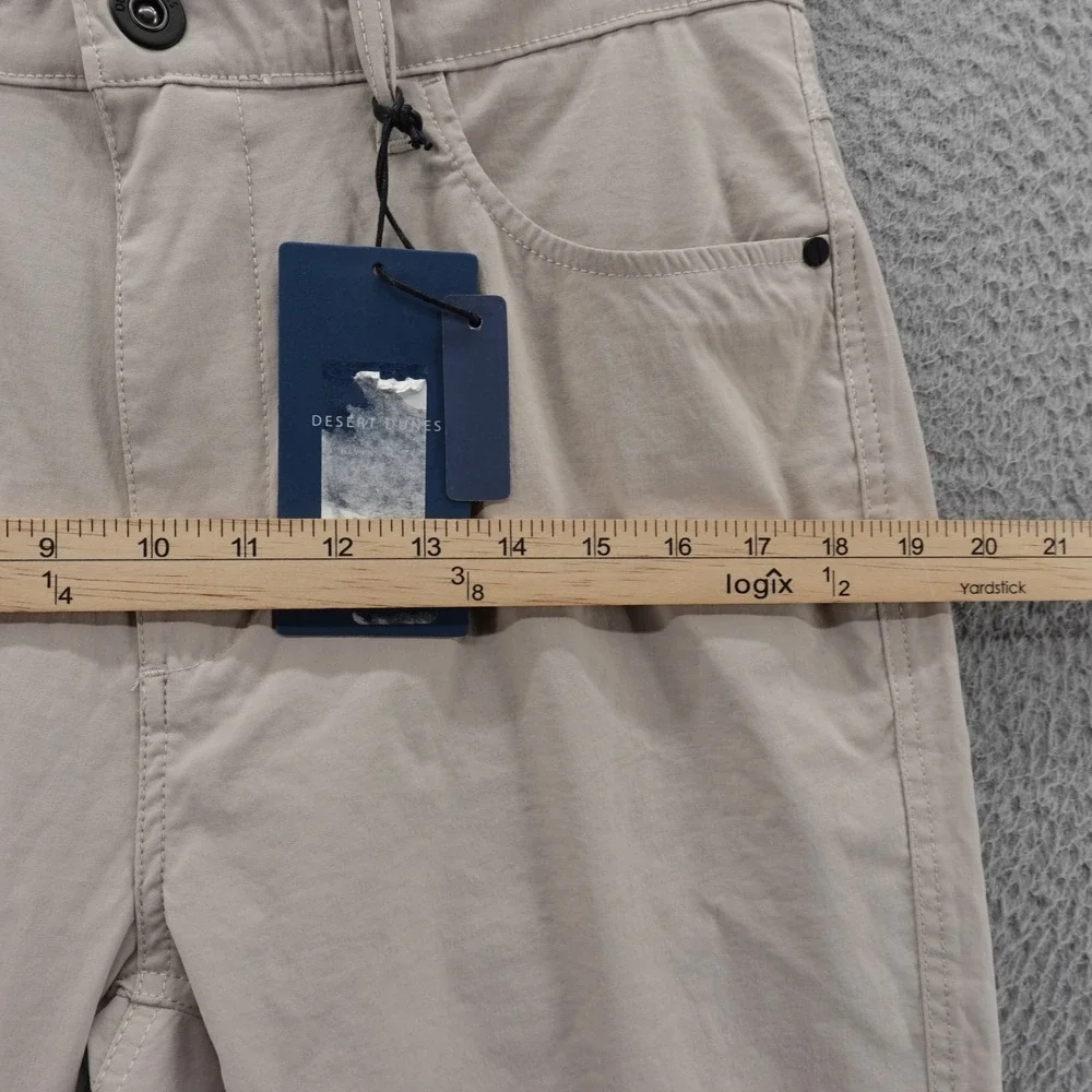 Desert Dunes Chino Shorts Mens 32 Dove Beige UPF‎ 35 Lightweight Performance NWT